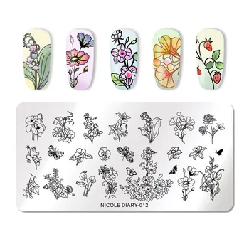 NICOLE DIARY Stamping Plates Line & Flower Nail Art Painting Art Stainless Steel Tool Geometry Pattern & Flower Plate
NICOLE DIARY Stamping Plates Line & Flower Nail Art Painting Art Stainless Steel Tool Geometry Pattern & Flower Plate