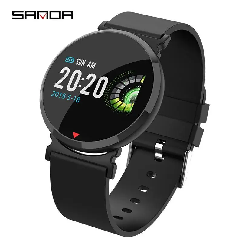 Sanda E28 Bluetooth Remote Control PHOTO BRACELET Curved Surface Screen Step Call Reminder Health Monitoring Intelligent Watch
Sanda E28 Bluetooth Remote Control PHOTO BRACELET Curved Surface Screen Step Call Reminder Health Monitoring Intelligent Watch