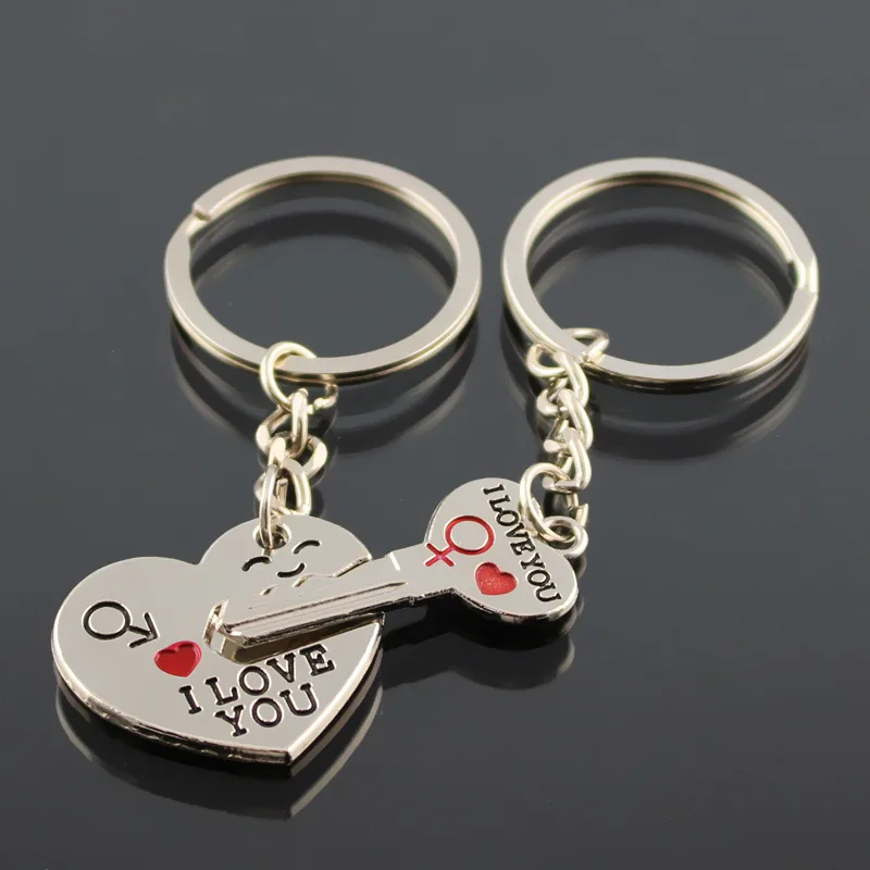 1 Pair Couple Key Chains I LOVE YOU Engraving Keychain Heart Key Bag Charm Keyring Silvery Lovers Key Chain Valentine's Day Gift
1 Pair Couple Key Chains I LOVE YOU Engraving Keychain Heart Key Bag Charm Keyring Silvery Lovers Key Chain Valentine's Day Gift