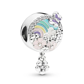 Authentic 925 Sterling Silver Flower Colour Story Charm Pendant Beads Fit Pandora Women Bracelet & Necklace Diy Jewelry 
Authentic 925 Sterling Silver Flower Colour Story Charm Pendant Beads Fit Pandora Women Bracelet & Necklace Diy Jewelry