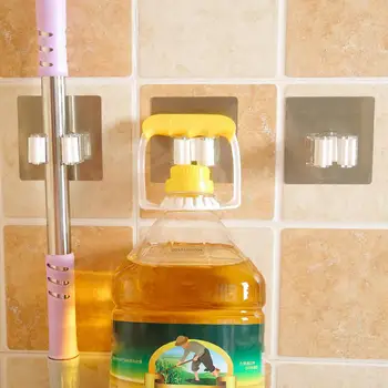 Wall Mounted Plastic Shelf Hanger Removable Mop Clip Kitchen Portable Durable Mop Clamp Organizer Brush Broom Tools
Wall Mounted Plastic Shelf Hanger Removable Mop Clip Kitchen Portable Durable Mop Clamp Organizer Brush Broom Tools