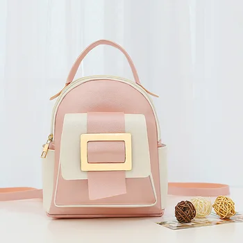 2020 New Mini Ladies Backpack Fashion Color Matching Small Fresh Backpack PU Pure Color Mobile Phone Coin Purse
2020 New Mini Ladies Backpack Fashion Color Matching Small Fresh Backpack PU Pure Color Mobile Phone Coin Purse