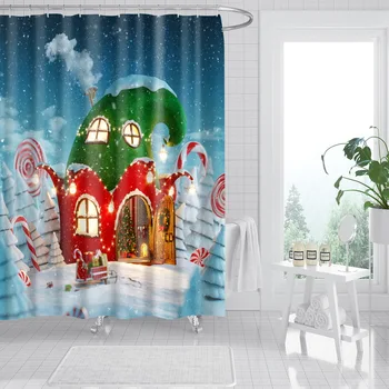 Douchegordijn Kerst Shower Curtain Christmas Decoracion Navidad Bathroom Curtain Waterproof
Douchegordijn Kerst Shower Curtain Christmas Decoracion Navidad Bathroom Curtain Waterproof