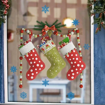 New Stickers Christmas Socks Wall Window Decals XMAS Home Shop PVC Decorations
New Stickers Christmas Socks Wall Window Decals XMAS Home Shop PVC Decorations