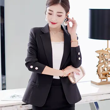 Women Jacket Blazer 2020 Spring Autumn Short Single Button Blazer Femenino Ladies Blazer Navy Blue Pink Yellow Veste Femme
Women Jacket Blazer 2020 Spring Autumn Short Single Button Blazer Femenino Ladies Blazer Navy Blue Pink Yellow Veste Femme