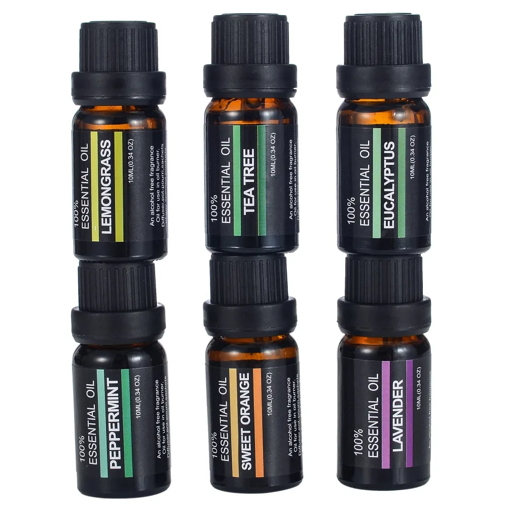 Essential Oil 6Pcs/set 100% Aroma diffuserPure Natural Aromatherapy Oils Kit 10ml For Humidifier Water-soluble Fragrance
Essential Oil 6Pcs/set 100% Aroma diffuserPure Natural Aromatherapy Oils Kit 10ml For Humidifier Water-soluble Fragrance