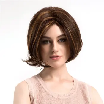 WIG365 Short Style Women Wavy Fluffy Wigs Natural Mixed Color Heat Resistant Synthetic Hair Wigs for Party Daily Wear
WIG365 Short Style Women Wavy Fluffy Wigs Natural Mixed Color Heat Resistant Synthetic Hair Wigs for Party Daily Wear