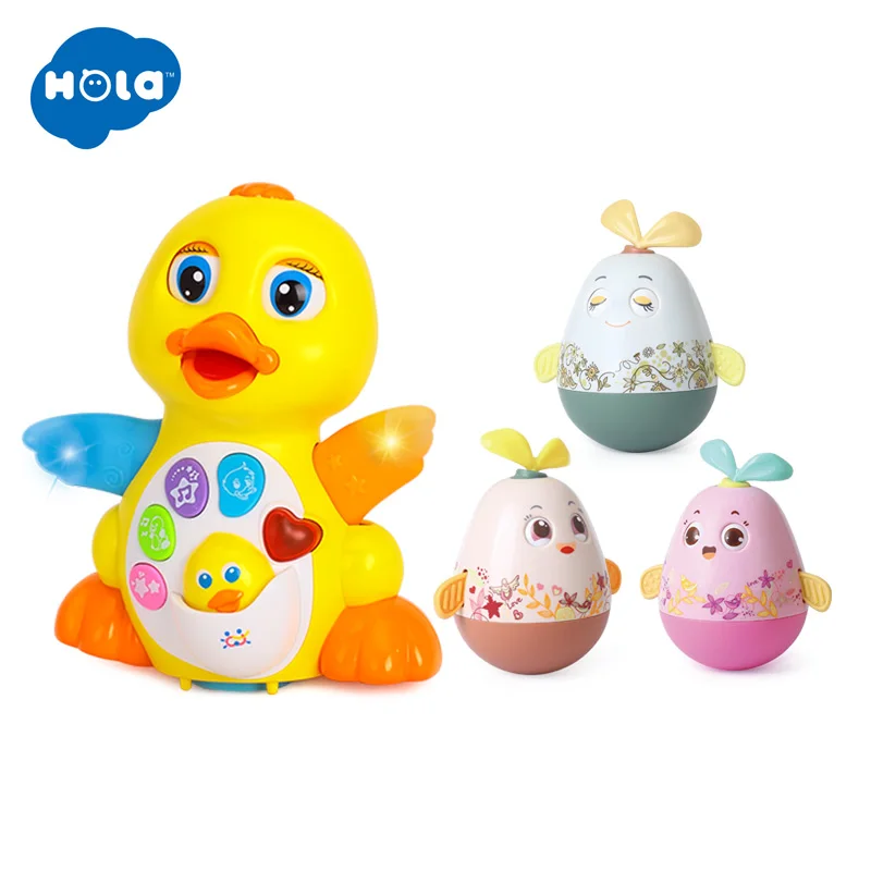 HOLA 808&3133 Dancing Duck with Light/Music/Electric and Baby Rattles Mobile Dancing Rabbit Tumbler Roly-poly Silicon Teether
HOLA 808&3133 Dancing Duck with Light/Music/Electric and Baby Rattles Mobile Dancing Rabbit Tumbler Roly-poly Silicon Teether