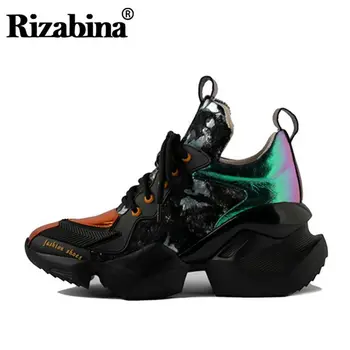 RIZABINA Genuine Leather Dad Shoes Sneakers Round Toe Thick Bottom Walking Shoes Lace Up Ladies Chunky Causal Shoes Size 35-39 
RIZABINA Genuine Leather Dad Shoes Sneakers Round Toe Thick Bottom Walking Shoes Lace Up Ladies Chunky Causal Shoes Size 35-39