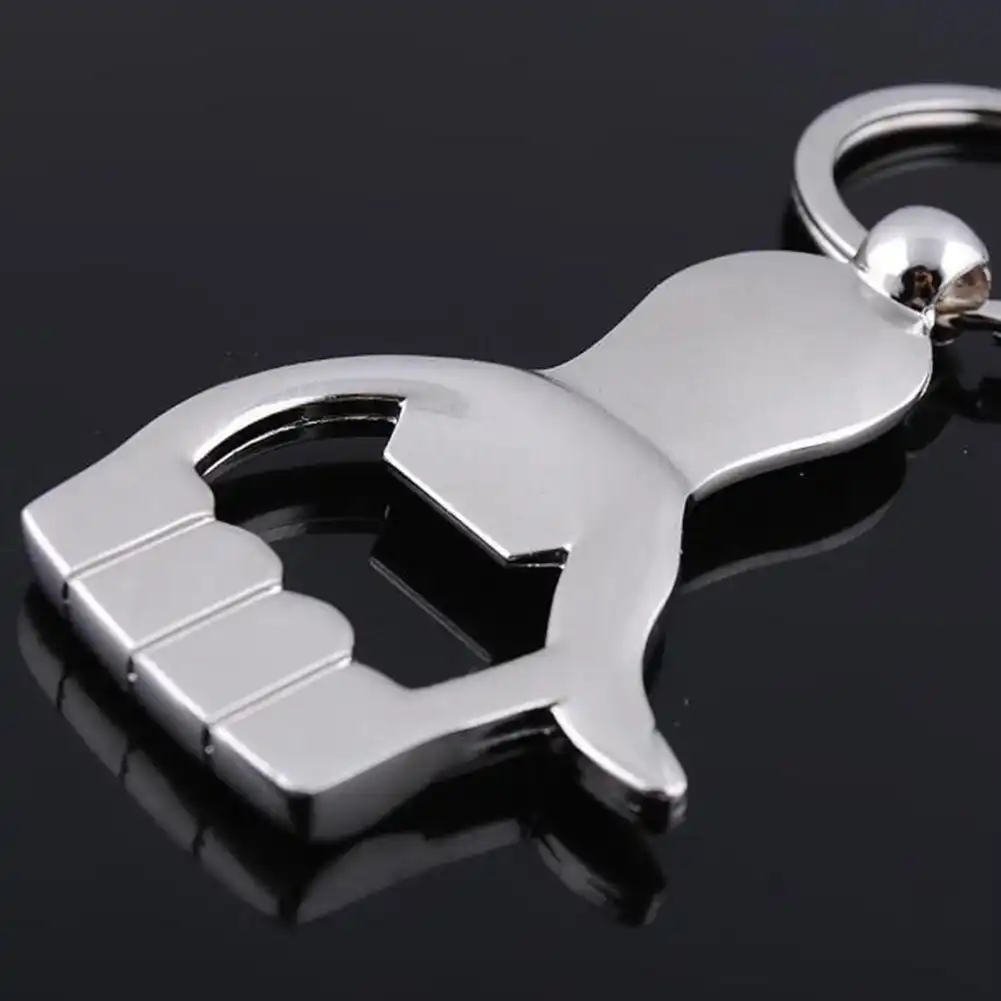 hand shape car keychain creative zinc alloy key chain key ring