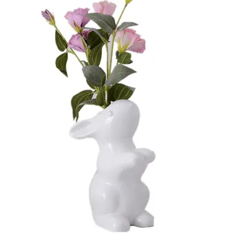 MODERN SCANDINAVIAN SIMPLE CERAMIC VASES CREATIVE RABBITS WHITE FLOWERS VASE HOME DECORATION ACCESSORIES CERAMIC VASE X3271
MODERN SCANDINAVIAN SIMPLE CERAMIC VASES CREATIVE RABBITS WHITE FLOWERS VASE HOME DECORATION ACCESSORIES CERAMIC VASE X3271