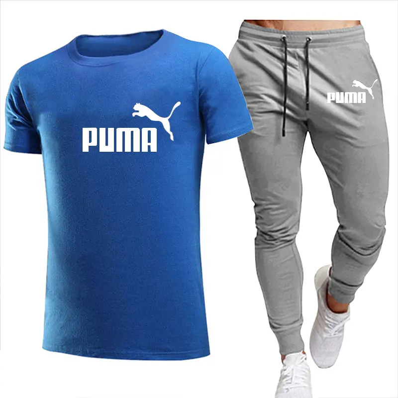 2021 Summer Fashion Leisure brand Men's Set Tracksuit Sportswear Track Suits Male Sweatsuit Short Sleeves T shirt 2 piece set 2021 Summer Fashion Leisure brand Men's Set Tracksuit Sportswear Track Suits Male Sweatsuit Short Sleeves T shirt 2 piece set