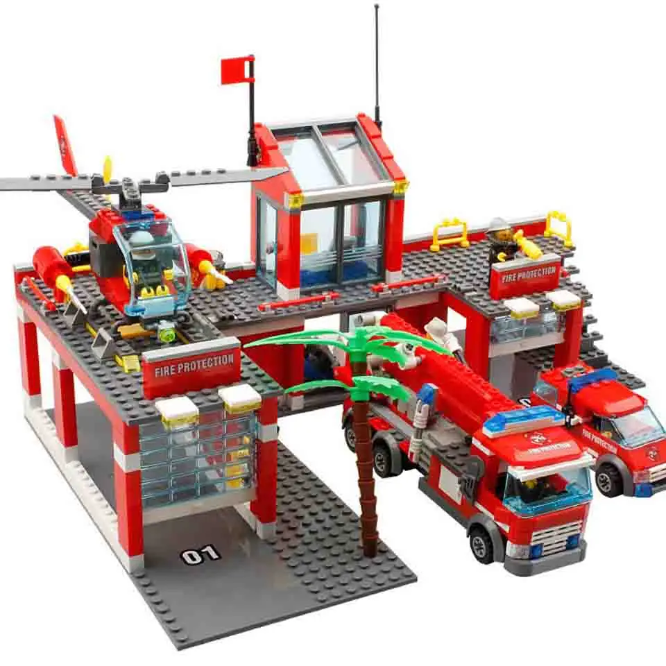 New City Fire Station 774pcs/set Building Blocks DIY Educational Bricks Kids Toys compatible with legoinglys Best Kids Xmas Gift
New City Fire Station 774pcs/set Building Blocks DIY Educational Bricks Kids Toys compatible with legoinglys Best Kids Xmas Gift