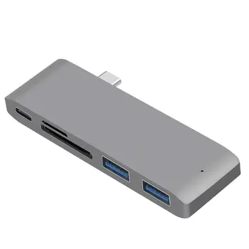 Multi Ports Type-C to USB-C Memory Card TF 2 USB3.0 5Gbps Type-C HUB Reader Silver Gray Aluminum CNC shell Silver New
Multi Ports Type-C to USB-C Memory Card TF 2 USB3.0 5Gbps Type-C HUB Reader Silver Gray Aluminum CNC shell Silver New
