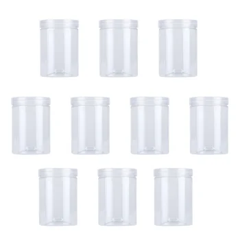10pcs 500ml Plastic Transparent Food Jar Kitchen Sealed Can Snacks Containers for Cookies Scented Tea
10pcs 500ml Plastic Transparent Food Jar Kitchen Sealed Can Snacks Containers for Cookies Scented Tea