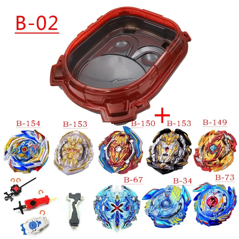 

TAKARA TOMY Combination Beyblade Burst B154 Set Toys Beyblades Arena Bayblade Metal Fusion 4D with Launcher Spinning Top Toys