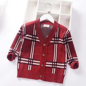 plaid British style boys sweaters cotton fall spring kids knitted wear Christmas Outwear cardigan Children's clothes 
plaid British style boys sweaters cotton fall spring kids knitted wear Christmas Outwear cardigan Children's clothes