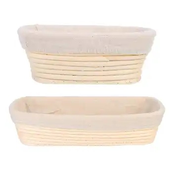 Natural Rattan Rectangle Fermentation Basket Bread Banneton Dough Rattan Mass Proofing Proving Basket DIY Tool
Natural Rattan Rectangle Fermentation Basket Bread Banneton Dough Rattan Mass Proofing Proving Basket DIY Tool