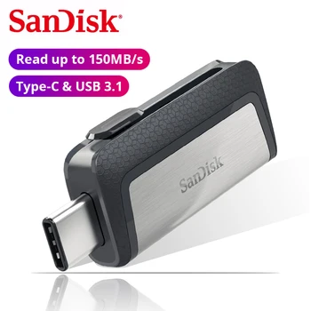 SanDisk USB Flash Drive Ultra Dual USB 3.1 Disk Type-C Pen Drive Memory Stick 150M/s 16GB 32GB 64GB 128GB For Smartphone Laptop
SanDisk USB Flash Drive Ultra Dual USB 3.1 Disk Type-C Pen Drive Memory Stick 150M/s 16GB 32GB 64GB 128GB For Smartphone Laptop
