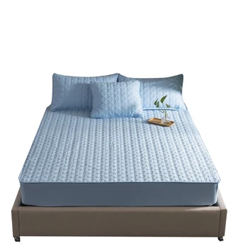 Solid Color Mattress Protector Pad Bed Mattress Cover Quilted Embossed Fitted Sheet Thick Soft Pad For Beds Linens With Elastic
Solid Color Mattress Protector Pad Bed Mattress Cover Quilted Embossed Fitted Sheet Thick Soft Pad For Beds Linens With Elastic