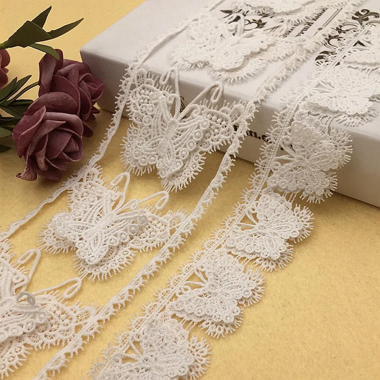 3D Milk Silk Three-dimensional Butterfly Lace High-quality Hollow Water-soluble Lace Accessories Pure White
3D Milk Silk Three-dimensional Butterfly Lace High-quality Hollow Water-soluble Lace Accessories Pure White