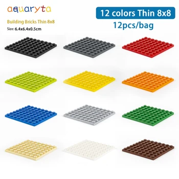 Aquaryta 12pcs Base Plate Thin 8x8 Dots Base Building Blocks Baseplate DIY Plastic Plate Base Classic Brick Accessories Kids Toy
Aquaryta 12pcs Base Plate Thin 8x8 Dots Base Building Blocks Baseplate DIY Plastic Plate Base Classic Brick Accessories Kids Toy