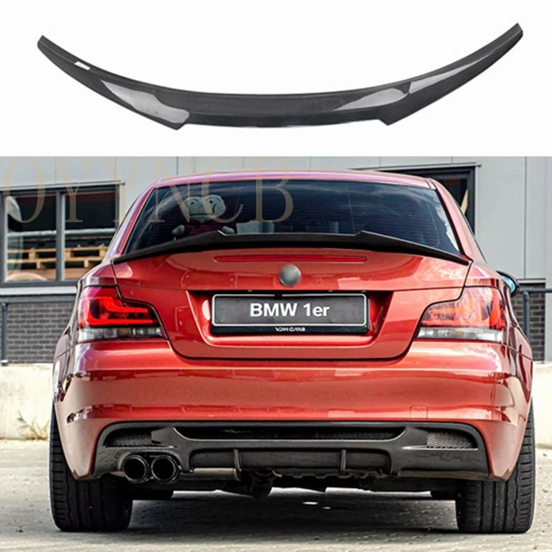 

E82 E88 M4 Style Real Carbon Fiber / FRP Car-styling Rear Trunk Wing Lip Spoiler for BMW 1 Series Coupe 2-Door E82 1M 2006-2012