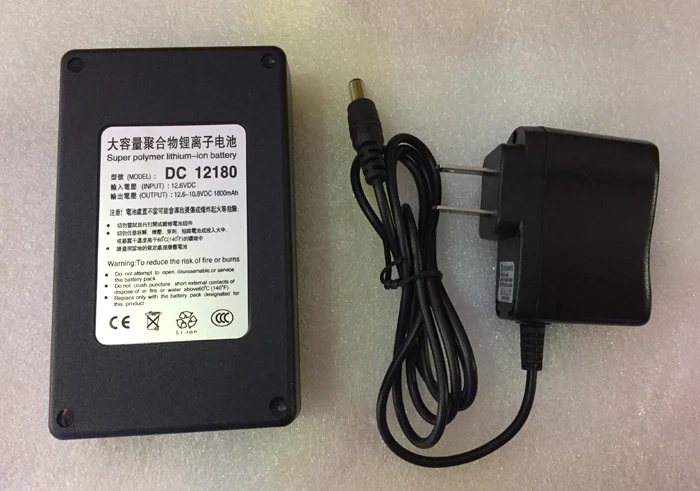 MasterFire DC 12V 1800mAh Super Polymer Lithium-ion Rechargeable Portable Battery for CCTV Camera Transmitter with Plug DC 12180
MasterFire DC 12V 1800mAh Super Polymer Lithium-ion Rechargeable Portable Battery for CCTV Camera Transmitter with Plug DC 12180