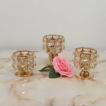 3pcs Crystal Candle Holder Delicate Candle Stand Center Table Candlestick For Christmas Gift Home Decoration 
3pcs Crystal Candle Holder Delicate Candle Stand Center Table Candlestick For Christmas Gift Home Decoration