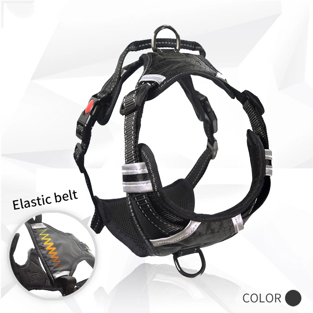 Nylon Vest Dog Harness reflective for large dogs mesh padded waterproof adjustable pet products Dog suppliers Black S M L XL
Nylon Vest Dog Harness reflective for large dogs mesh padded waterproof adjustable pet products Dog suppliers Black S M L XL