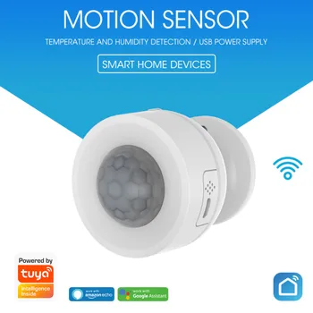 For Tuya Powered WiFi PIR Motion Sensor Built-in Temperature Humidity Sensor Wireless Passive Infrared Detector Body Sensor
For Tuya Powered WiFi PIR Motion Sensor Built-in Temperature Humidity Sensor Wireless Passive Infrared Detector Body Sensor
