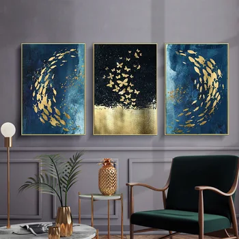 Nordic Golden Black Fish Butterfly Wall Art HD Canvas Poster Print Canvas Painting Decorative Picture for Living Room Home Decor
Nordic Golden Black Fish Butterfly Wall Art HD Canvas Poster Print Canvas Painting Decorative Picture for Living Room Home Decor