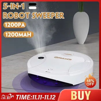 5 IN 1 Automatic Multifunctional Robot Vacuum Cleaner 1200PA USB Charging Robot Sweeper Dry/Wet UV Disinfection Cleaner
5 IN 1 Automatic Multifunctional Robot Vacuum Cleaner 1200PA USB Charging Robot Sweeper Dry/Wet UV Disinfection Cleaner