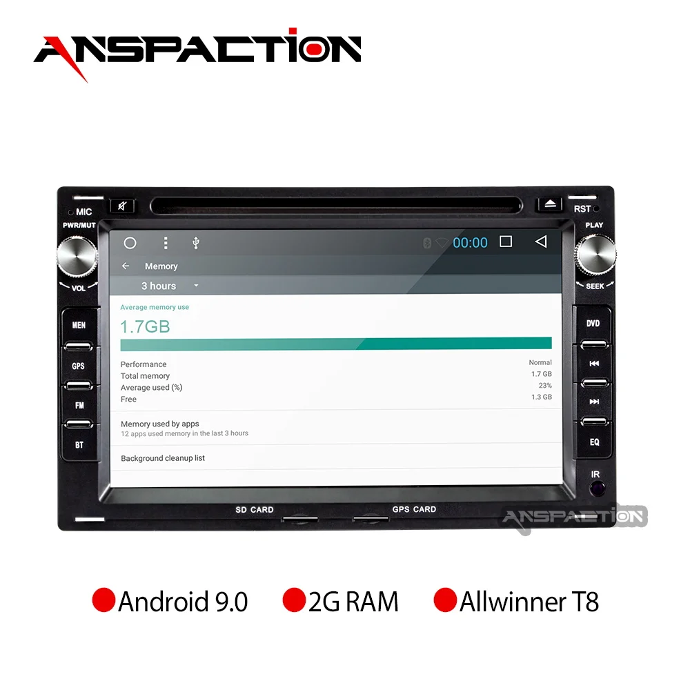 Anspaction Android 9 0 Автомобильный мультимедийный dvd плеер 7 дюймов для Volkswagen Passat B5 MK5 Golf