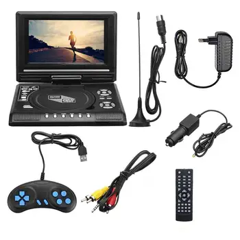 7 inch Portable DVD Player with LCD Screen Fully Compatible with MP3/FM/USB /DVD /VCD /CD Connection to TV Multimedia Player
7 inch Portable DVD Player with LCD Screen Fully Compatible with MP3/FM/USB /DVD /VCD /CD Connection to TV Multimedia Player