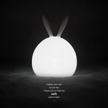 Rabbit LED Night Light Touch Sensor Colorful Dimmable Silica Gel USB Charging Night Light Lamp Bedroom for Kid Leds Para Quarto
Rabbit LED Night Light Touch Sensor Colorful Dimmable Silica Gel USB Charging Night Light Lamp Bedroom for Kid Leds Para Quarto