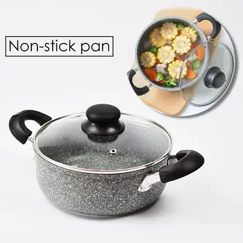 Multifunction Maifan Stone Non-stick Frying Pan No Fumes With Cover Use For Gas & Induction Cooker Kitchen Cooking Accessoris 
Multifunction Maifan Stone Non-stick Frying Pan No Fumes With Cover Use For Gas & Induction Cooker Kitchen Cooking Accessoris