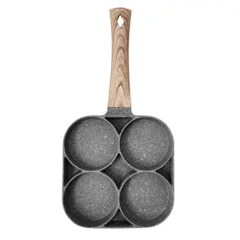 4 Hole Omelet Pan for Burger Eggs Ham Pancake Maker Wooden Handle Frying Pot Non-stick Breakfast
4 Hole Omelet Pan for Burger Eggs Ham Pancake Maker Wooden Handle Frying Pot Non-stick Breakfast