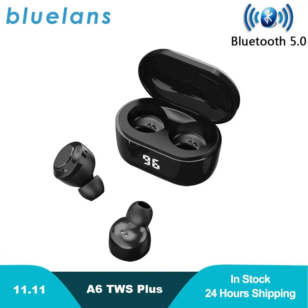 A6 TWS Mini In-Ear 5.0 Bluetooth Earphone HiFi Wireless Headset With Mic Sports Earbuds Stereo Sound Earphones for all phones
A6 TWS Mini In-Ear 5.0 Bluetooth Earphone HiFi Wireless Headset With Mic Sports Earbuds Stereo Sound Earphones for all phones