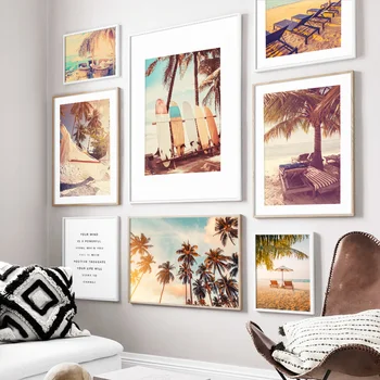 Sunset Beach Umbrellas Coconut Surfboard Wall Art Canvas Painting Nordic Posters And Prints Wall Picturs For Living Room Decor
Sunset Beach Umbrellas Coconut Surfboard Wall Art Canvas Painting Nordic Posters And Prints Wall Picturs For Living Room Decor