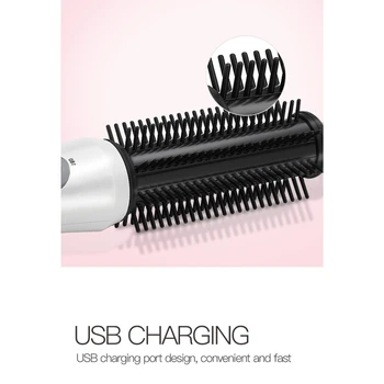 Mini Travel Curling Iron Brush Ceramic Tourmaline Ionic Electric Hair Curler USB Rechargable Heat Styling Tool
Mini Travel Curling Iron Brush Ceramic Tourmaline Ionic Electric Hair Curler USB Rechargable Heat Styling Tool