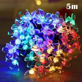 Solar Flower Lights Waterproof LED Peach Blossom Flower Solar Fairy Decorative String Lights for Outdoor Gardens Homes Y
Solar Flower Lights Waterproof LED Peach Blossom Flower Solar Fairy Decorative String Lights for Outdoor Gardens Homes Y