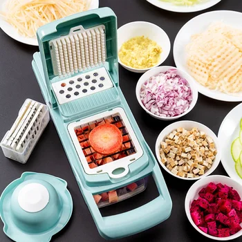 8Pcs Manual Blade Set Manual Fruits Vegetables Slicer Cutter with Cleaning Brush Storage Box Kitchen Tools Potato Garlic Peeler
8Pcs Manual Blade Set Manual Fruits Vegetables Slicer Cutter with Cleaning Brush Storage Box Kitchen Tools Potato Garlic Peeler