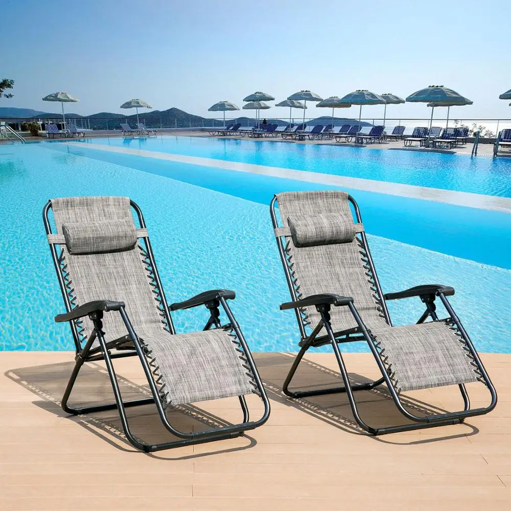 2 PCS/Set of 2 Heavy Duty Textoline Zero Gravity Chairs Garden Outdoor Patio Out Door Home Furniture Sun Loungers Folding Chairs
2 PCS/Set of 2 Heavy Duty Textoline Zero Gravity Chairs Garden Outdoor Patio Out Door Home Furniture Sun Loungers Folding Chairs