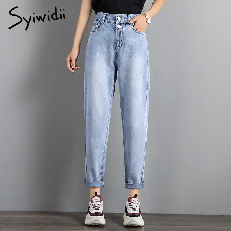 grey high waisted mom jeans