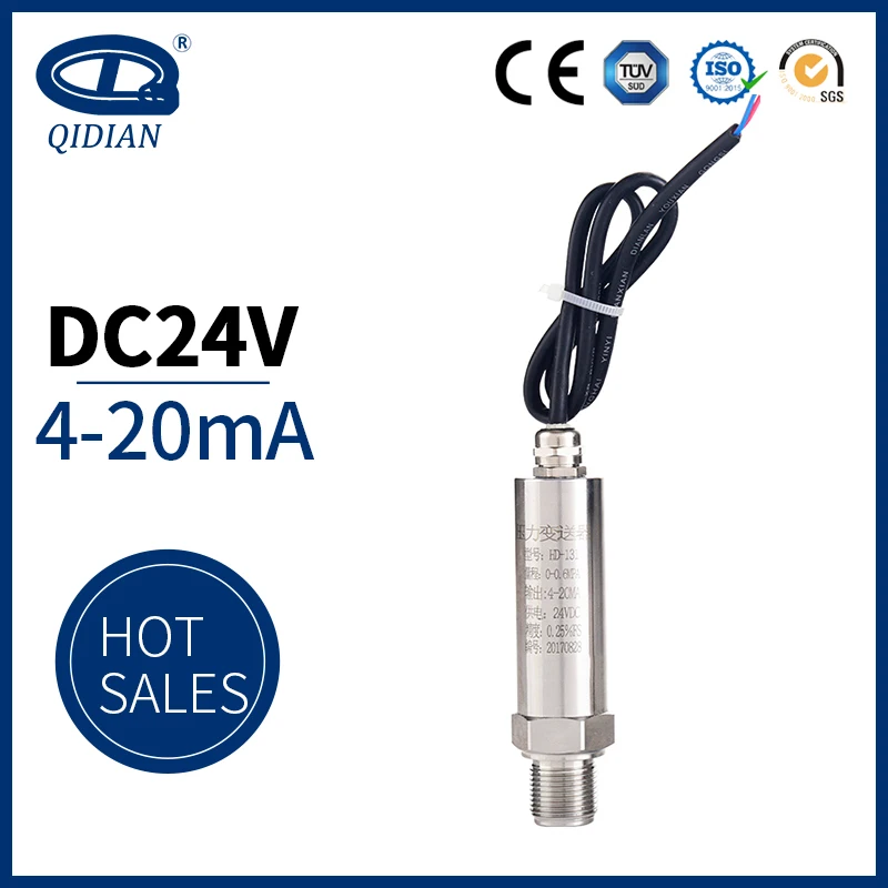 QDX50A Water level sensor 4-20ma pressure transmitter with 1m waterproof cable Fuel level air sensors transducer
QDX50A Water level sensor 4-20ma pressure transmitter with 1m waterproof cable Fuel level air sensors transducer