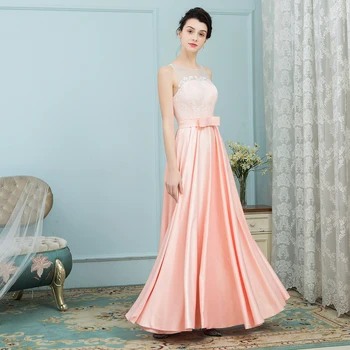 ALagirls Fresh Pink Prom Dresses 2020 White Lace Eleagant O Neck Party Dresses Satin Bow Women Dresses Vestidos robe de soiree
ALagirls Fresh Pink Prom Dresses 2020 White Lace Eleagant O Neck Party Dresses Satin Bow Women Dresses Vestidos robe de soiree