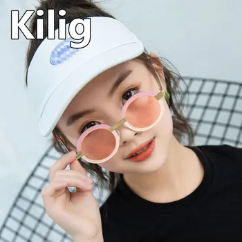 KILIG 2020 Round Sunglasses Kids Hit Color Frame Glasses Anti-UV Sun Glasses for Boys Girls Eyewear Children Oculos UV400 Gift
KILIG 2020 Round Sunglasses Kids Hit Color Frame Glasses Anti-UV Sun Glasses for Boys Girls Eyewear Children Oculos UV400 Gift