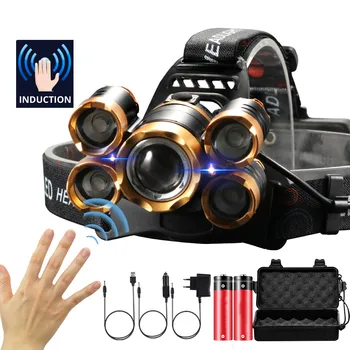 5000LM IR Sensor LED Headlamp Smart Light 5/3 T6 Zoom High Power Rechargeable Fishing Lantern 18650 Head Torch Waterproof
5000LM IR Sensor LED Headlamp Smart Light 5/3 T6 Zoom High Power Rechargeable Fishing Lantern 18650 Head Torch Waterproof