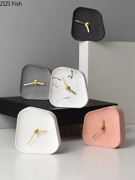 Marble Texture Alarm Clock Irregular Shaped Cement Clock Nordic Minimalist Dorm Bedside Desktop Silent Clocks Pointer Timepiece
Marble Texture Alarm Clock Irregular Shaped Cement Clock Nordic Minimalist Dorm Bedside Desktop Silent Clocks Pointer Timepiece